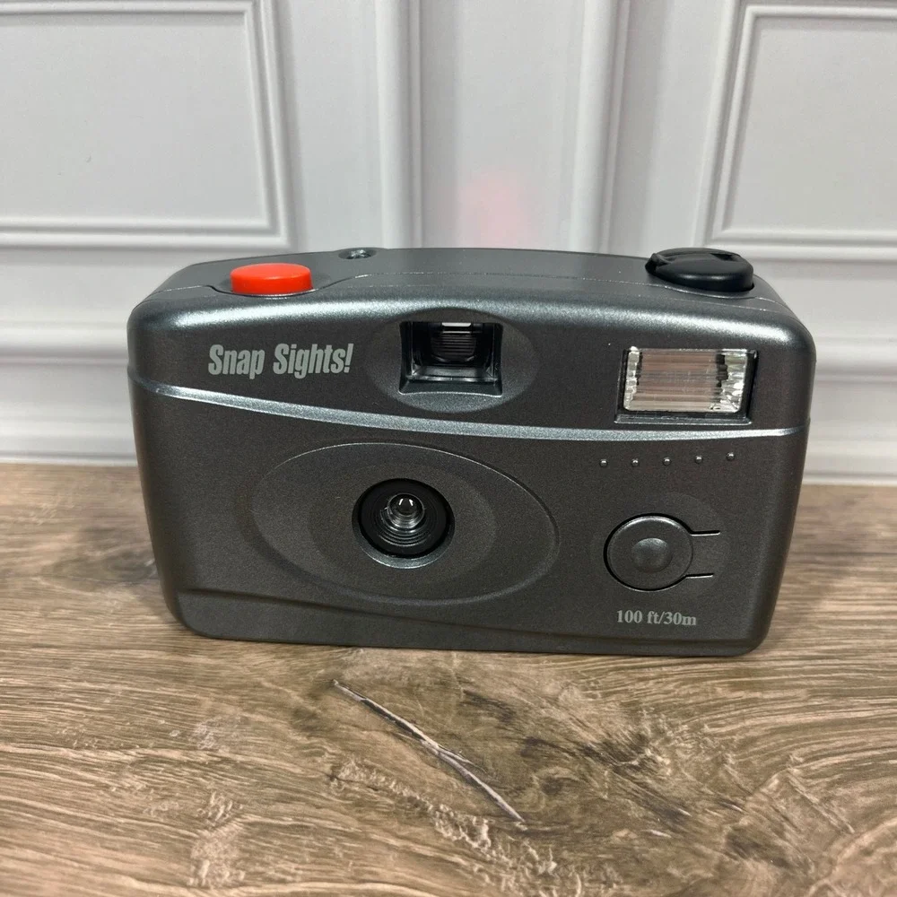 Snap Sights 35mm Film Camera Gray Waterproof Casing 100ft Manual